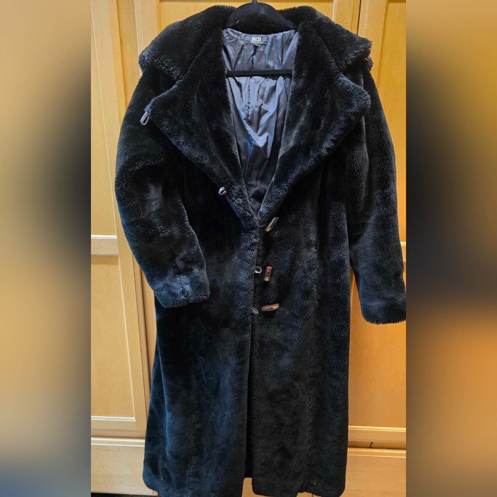 NILS Faux Fur Pea Coat